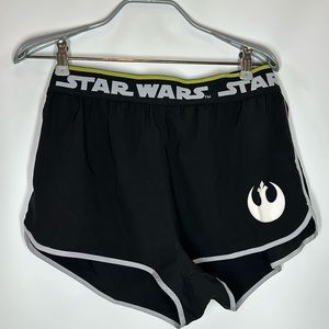 Disney Parks | Star Wars Women’s L Large Black Logo Booty Shorts Athletic